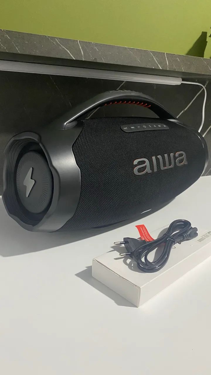 Boombox Aiwa - Caixa de som Bluetooth,  Nova. 