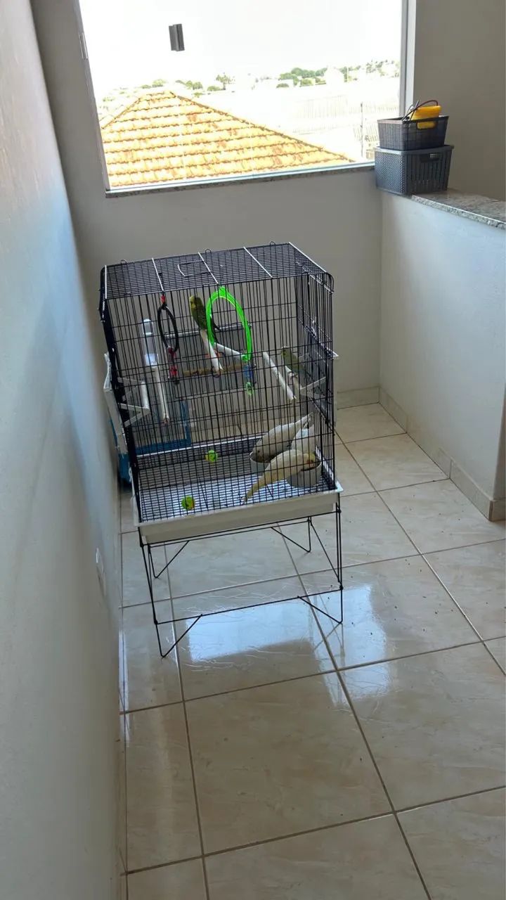 Gaiola triplex para pássaros  - Foto 2