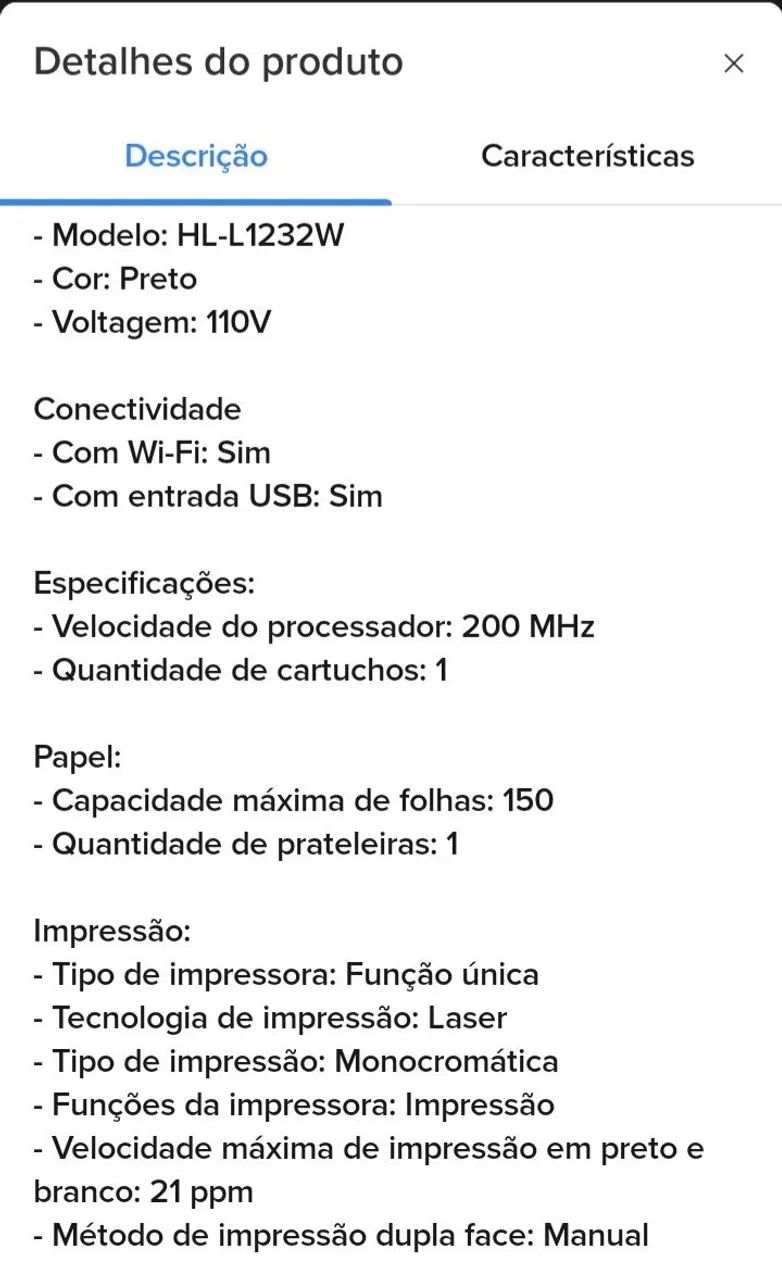 IMPRESSORA LASER BROTHER  - Foto 3