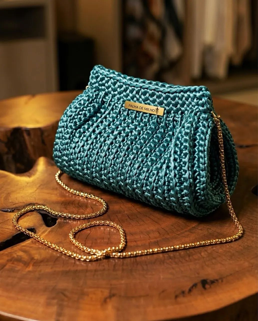 Bolsa de crochê no Fio de Seda - Foto 2