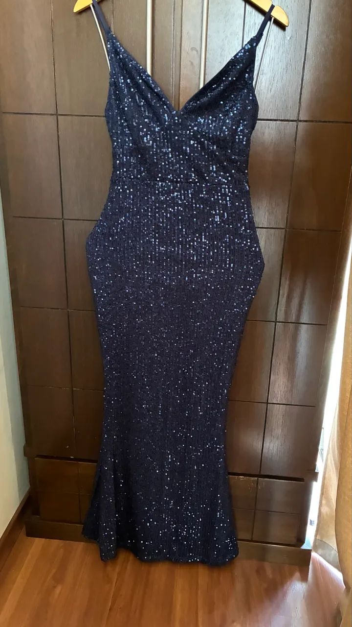 Vestido azul marinho Shein  - Foto 2