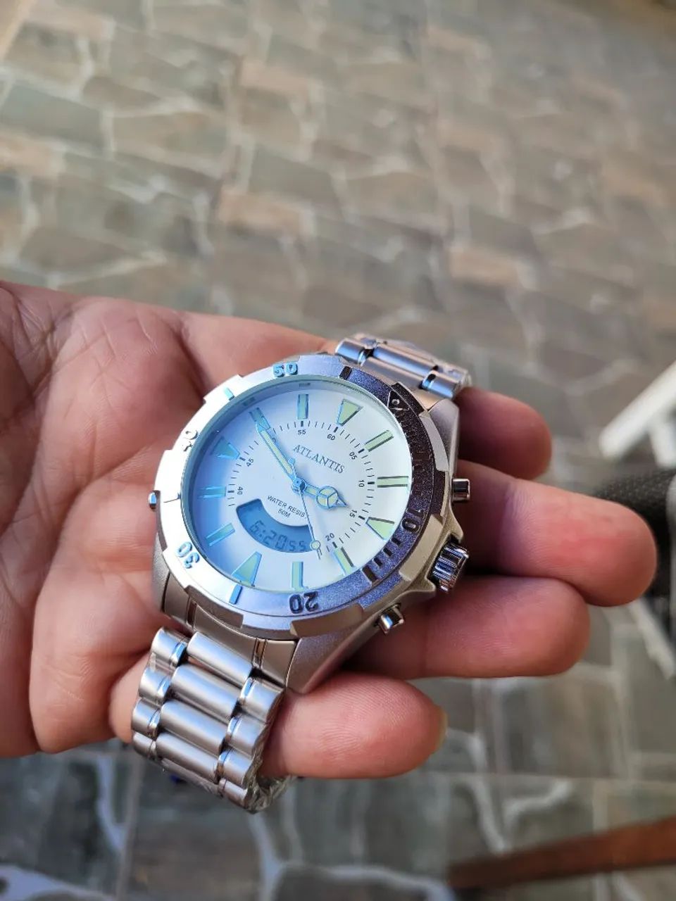 Relógio Atlantis analógico e digital aprova de água ? - Foto 3