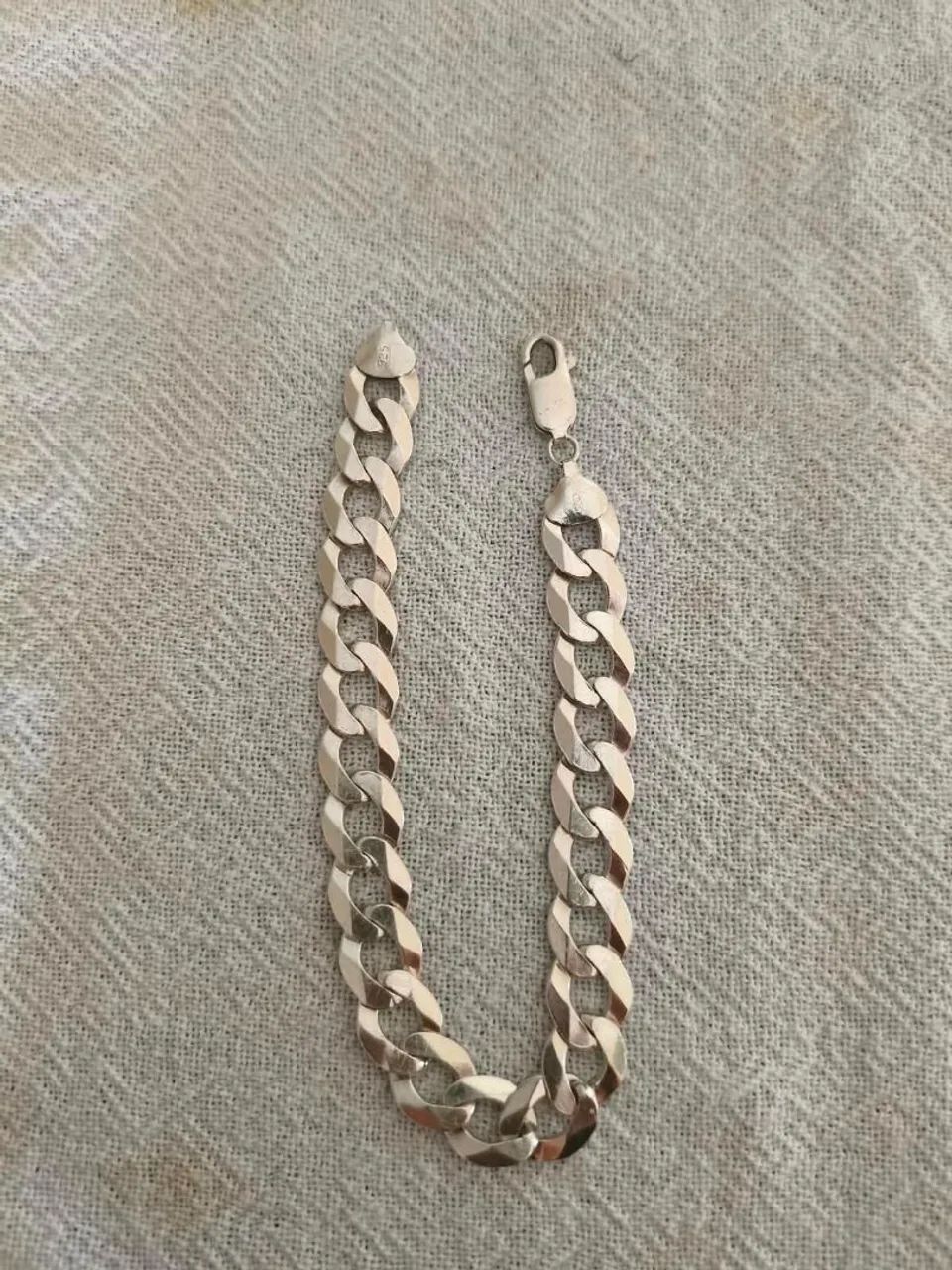 Pulseira prata masculina 