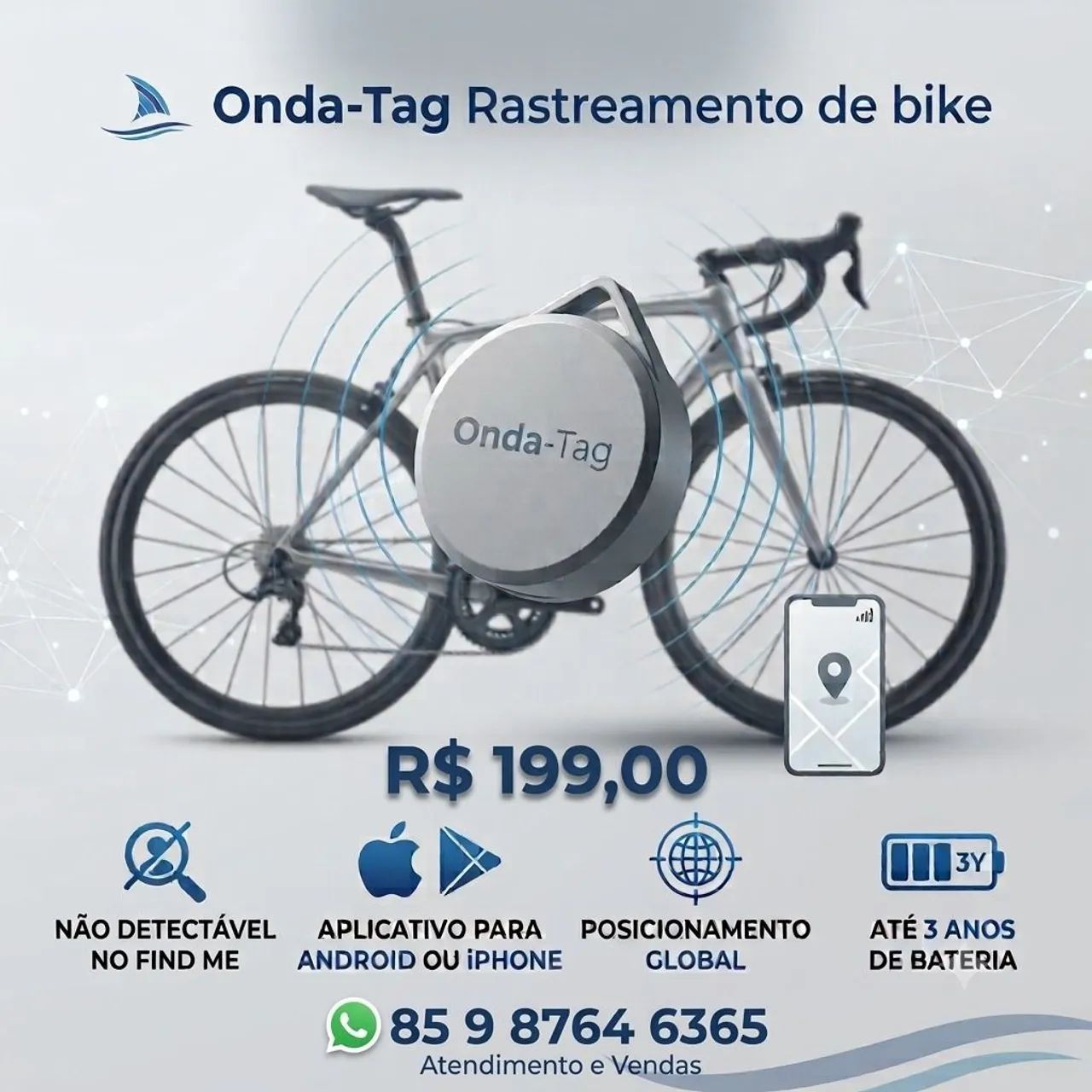 Rastreador para bicicletas 
