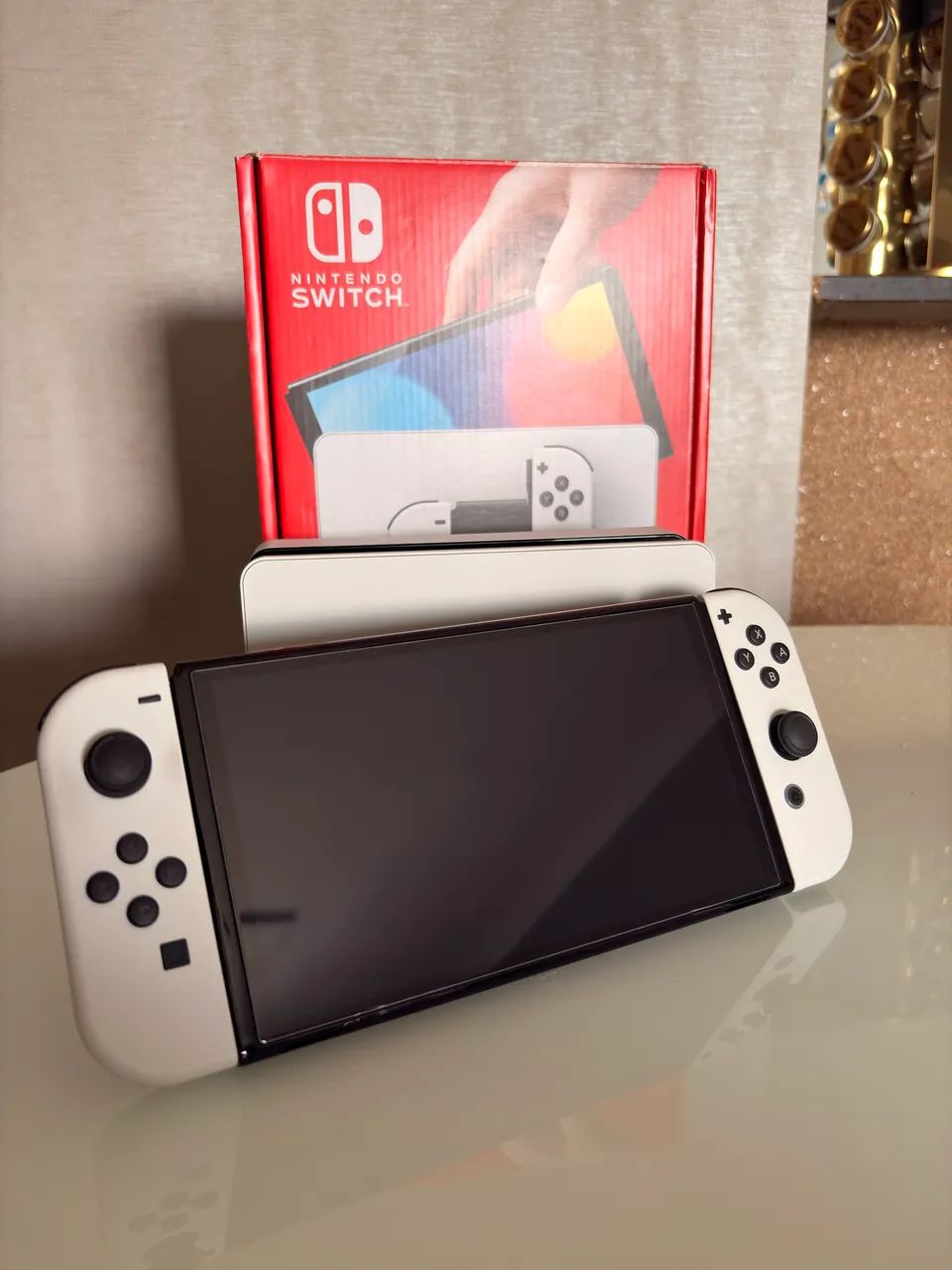 Console Nintendo Switch OLED - Branco Original  completo, pouco uso intacto - Foto 4