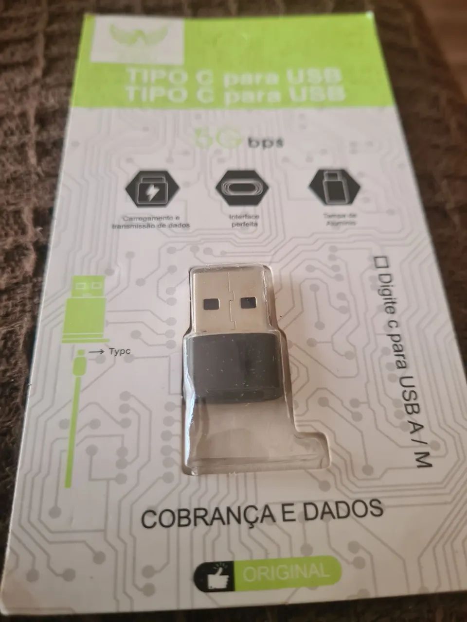 Adaptador Conversor Type C USB C e Iphone Fêmea para USB Macho - Foto 3