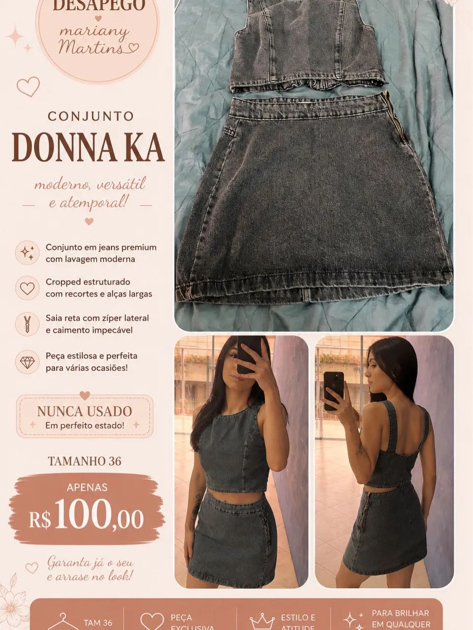 Conjunto jeans 