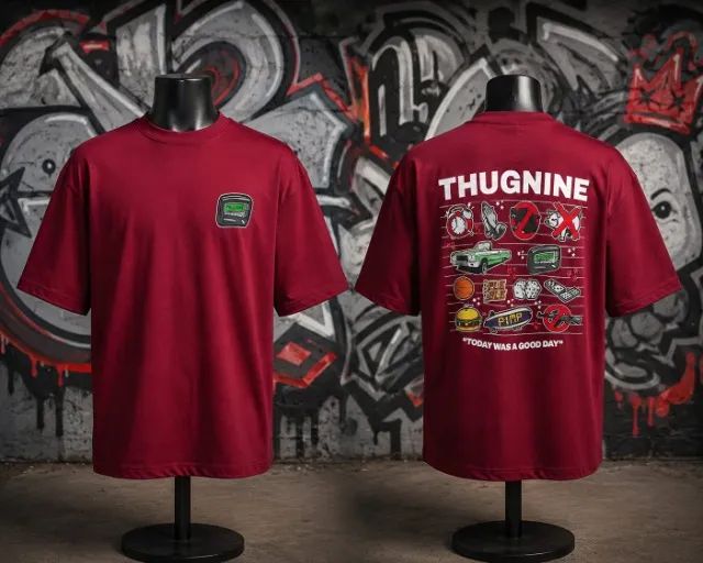 Camiseta Oversize Thug Nine Algodão Premium