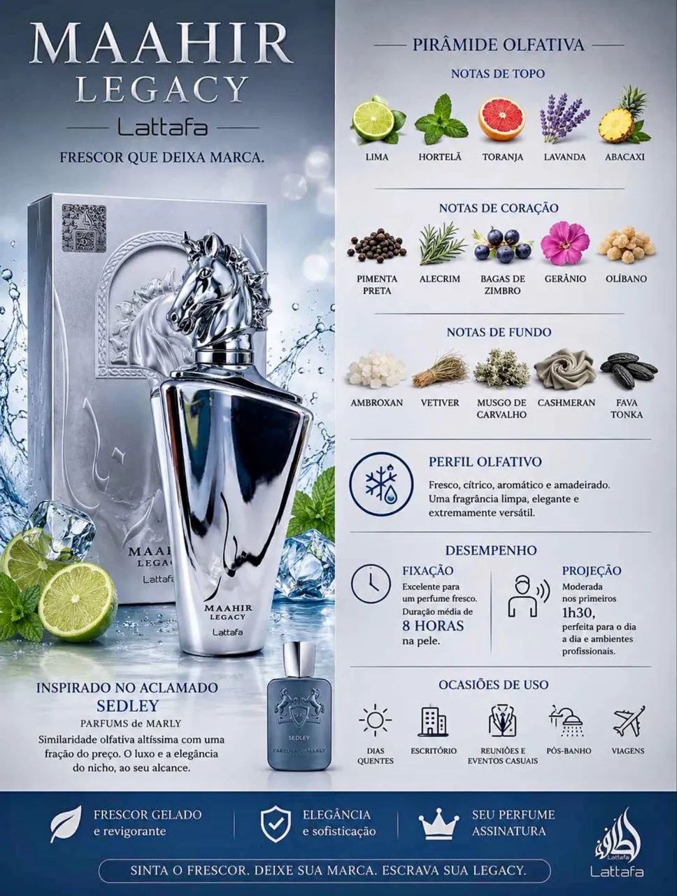 Perfume árabe Maahir Legacy