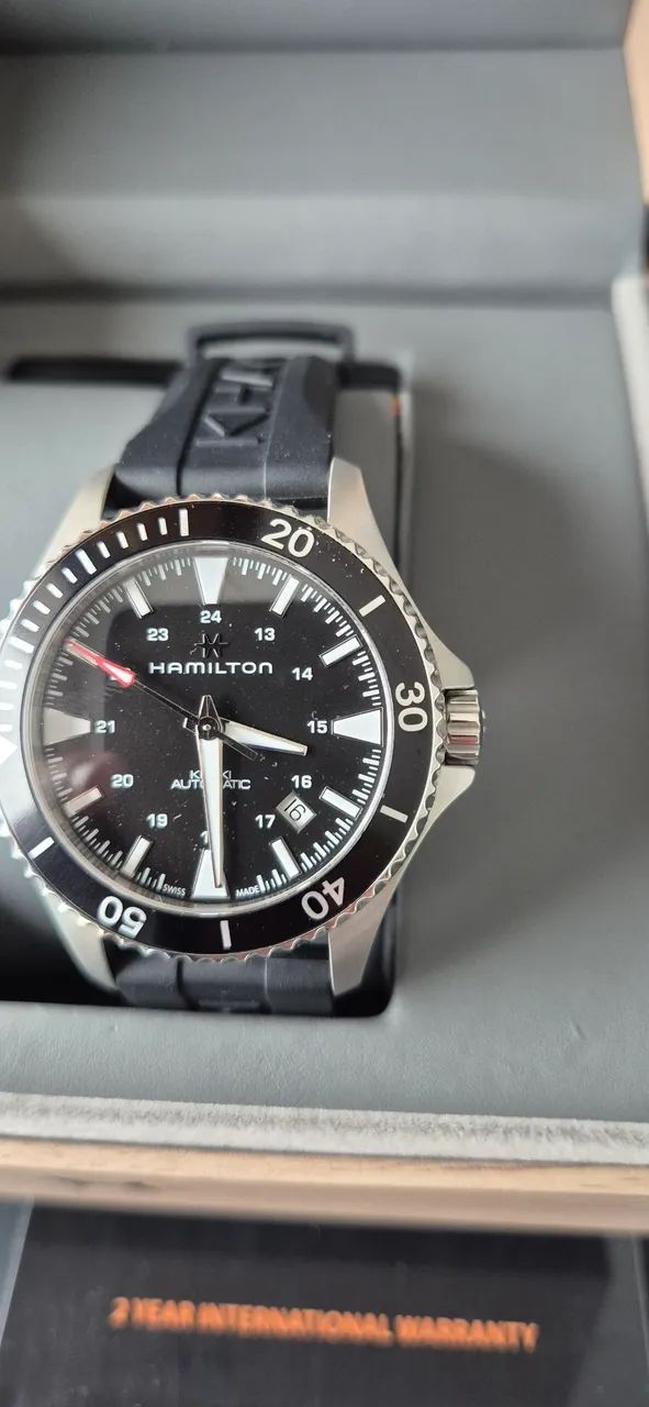 Hamilton Khaki Navy Scuba Automático Preto - Foto 3