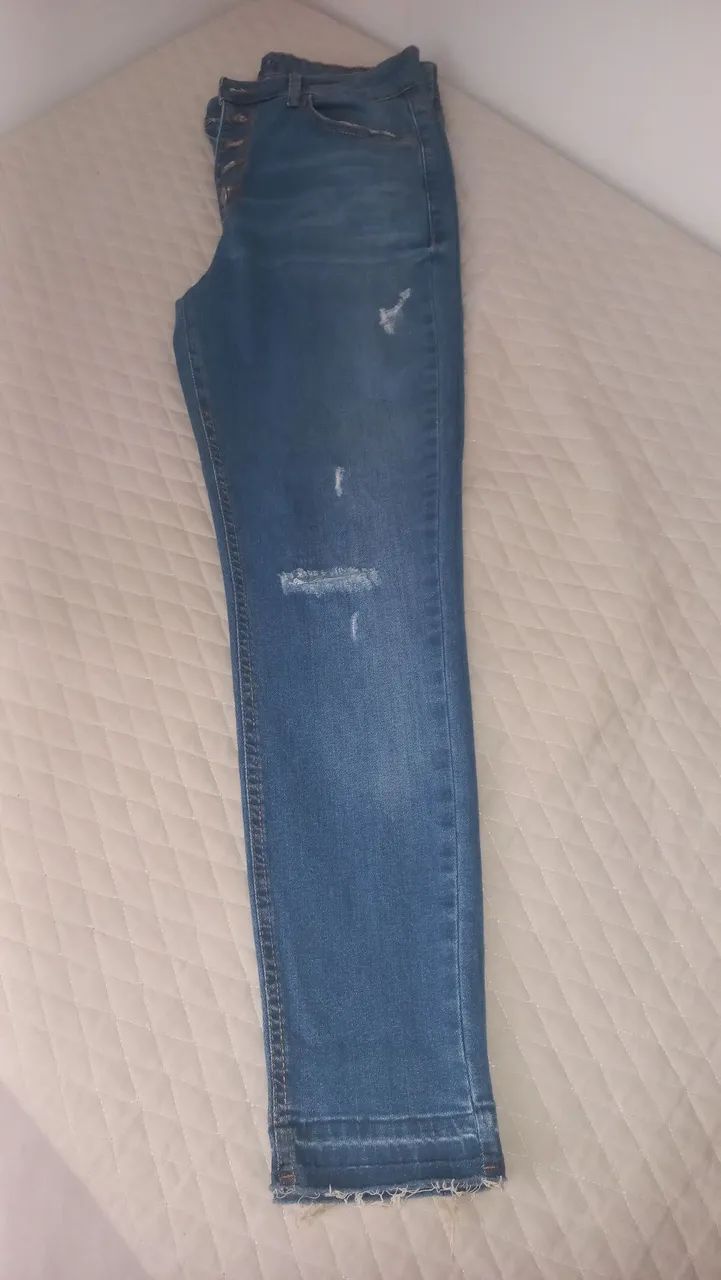 Calça jeans com pouco uso, tamanho P.  - Foto 4