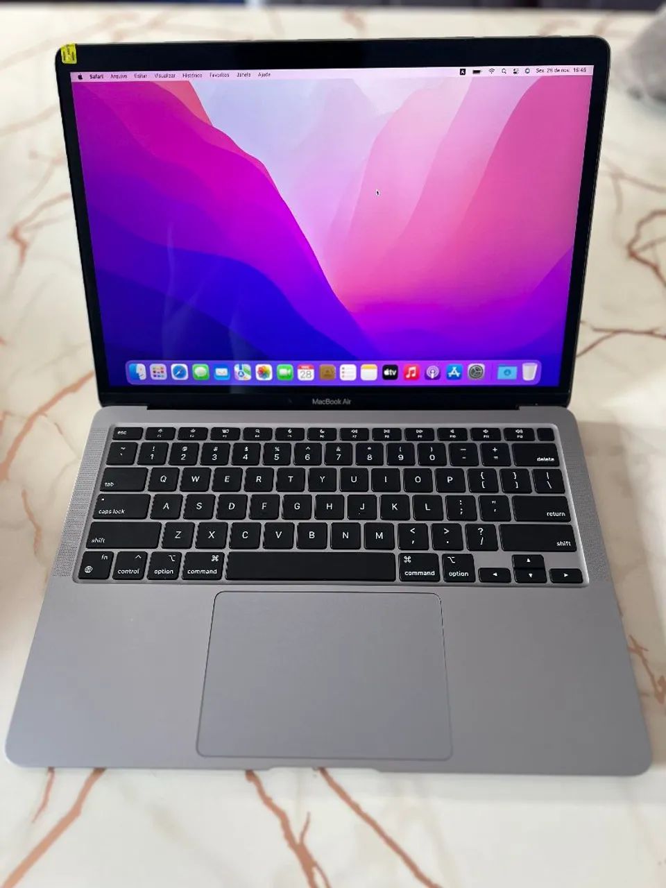 Macbook m1 8g 256gb cinza espacial