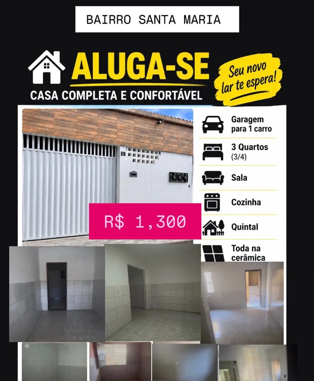 Alugo casa .