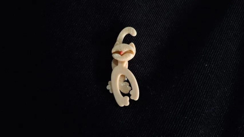 BROCHE GATO VINTAGE LEA STEIN PARIS AUTÊNTICO   - Foto 5