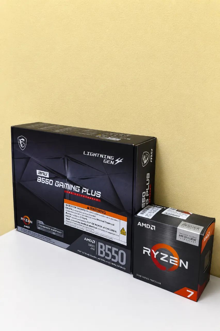 Kit - MSI B550M Plus + R7 5700X3D - Foto 2