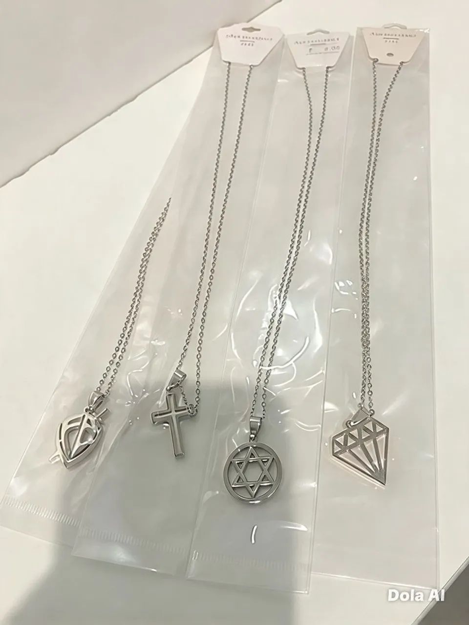 Cordão masculino de aço prata 