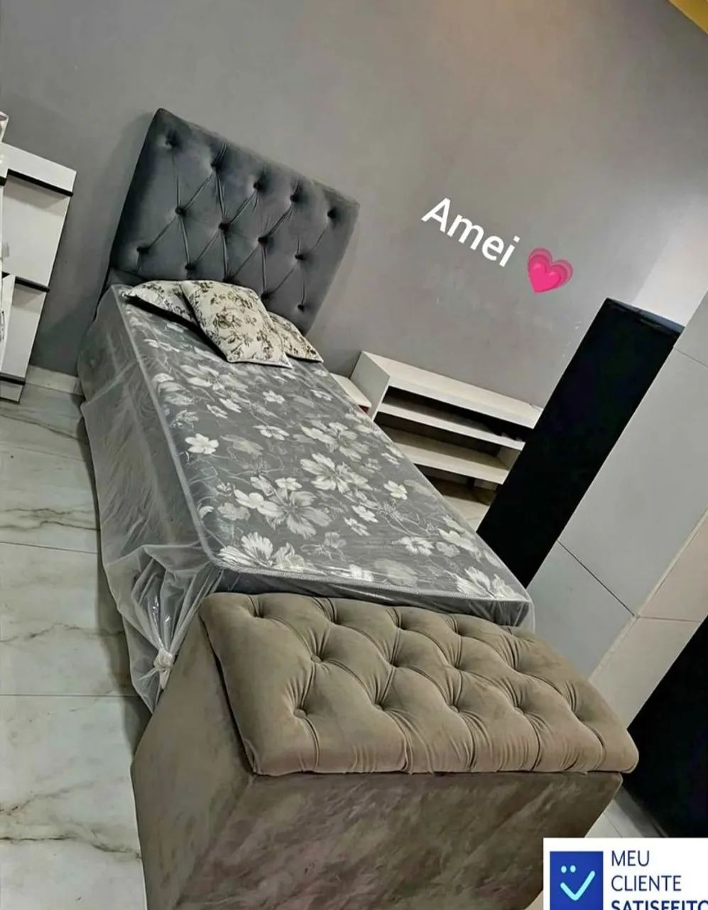Cama solteiro box