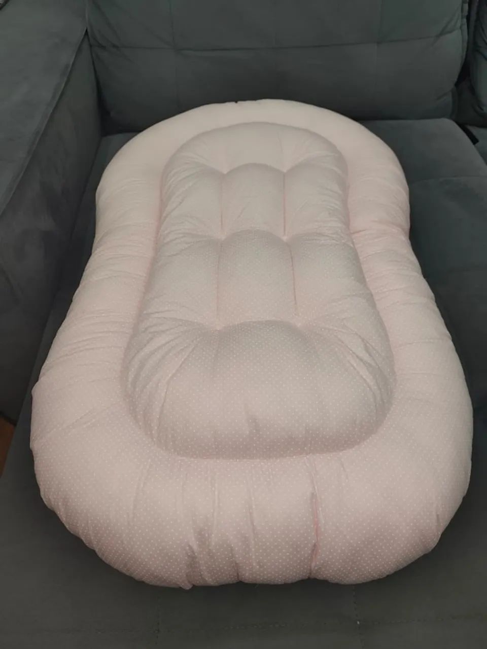 Ninho Redutor para Bebê - Rosa e Branco (Linha - Premium) - Foto 5