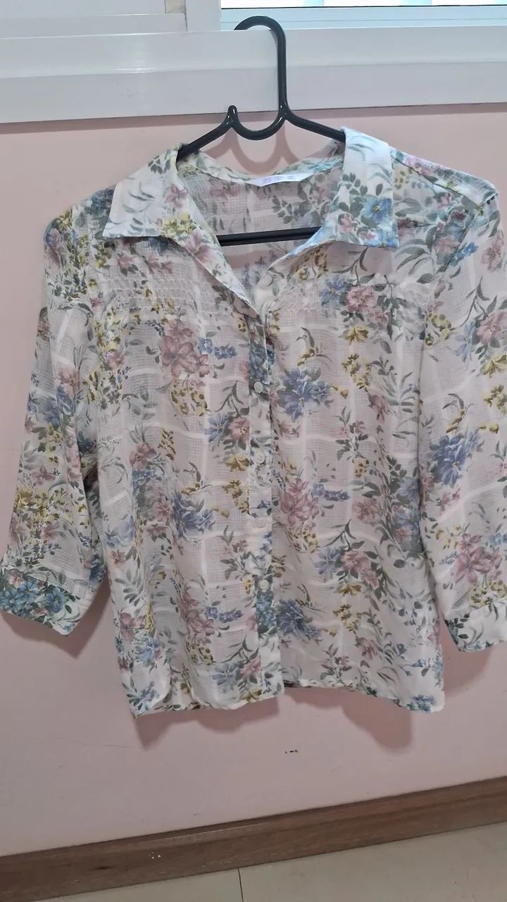 Blusa japonesa estampada M