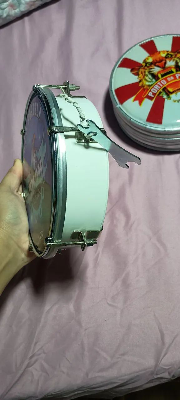 Tamborim 6" polegadas Sortidos Profissionais peles presonalizadas na promoção  - Foto 2