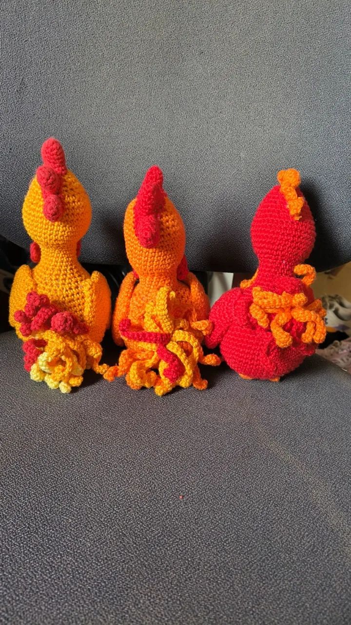 Galinhas em amigurumi - Foto 2