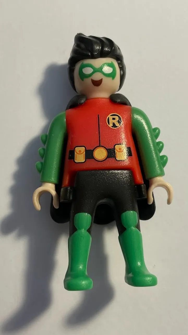 Playmobil Kinder - Batman e Robin - lote 2 bonecos - altura 5 cm - DC comics - Foto 2