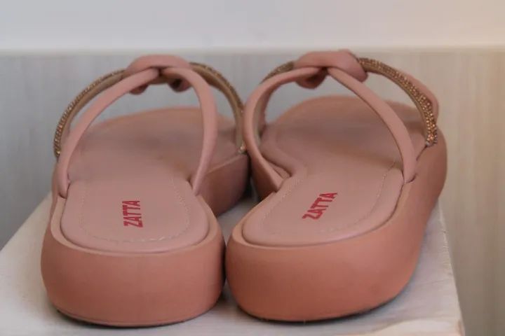 Sandália / chinelo em couro - Zatta - Foto 3