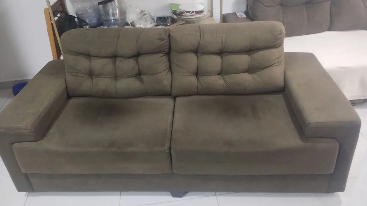 Sofá 2 lugares ( bem conservado) R$ 300.  - Foto 2