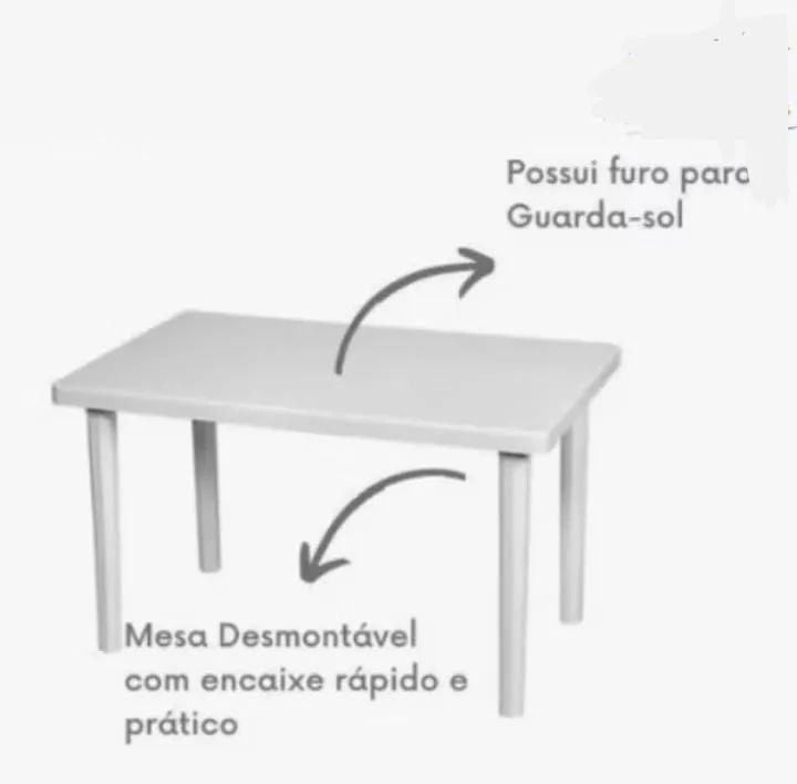 Mesa com 4 cadeiras