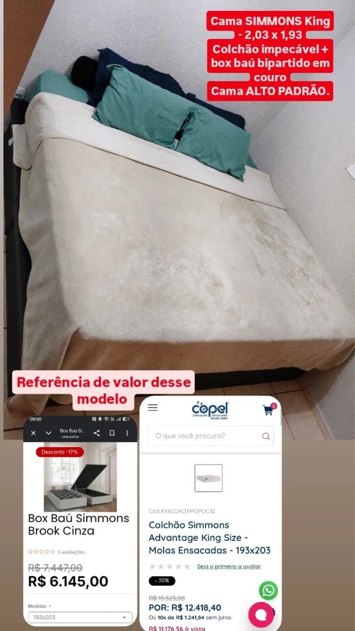 Cama box Simmons super confortável - Foto 2
