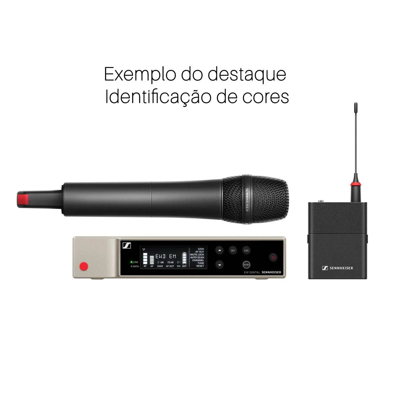CONJUNTO DE CODIFICAÇÃO DE CORES ORIGINAL SENNHEISER EW-D / EW-DX - Foto 4