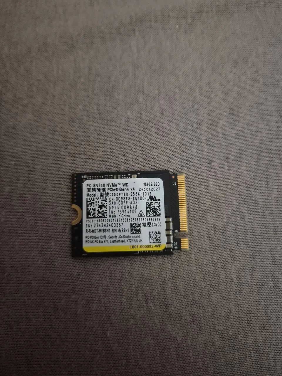 Ssd M2 3X4 256GB  - Foto 3