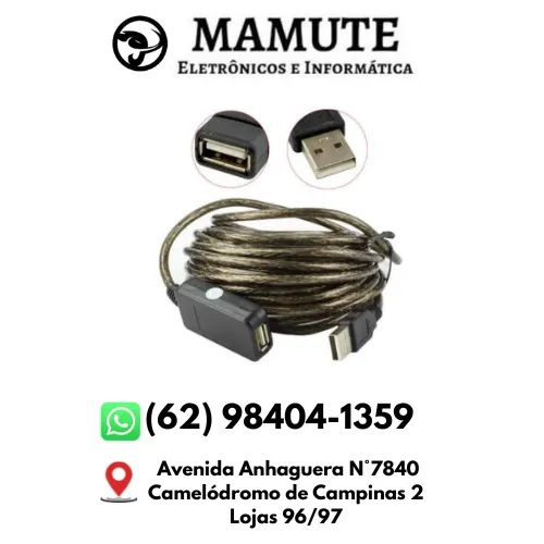 Cabo Extensor Usb 2.0 A Macho x A Fêmea 10 Metros