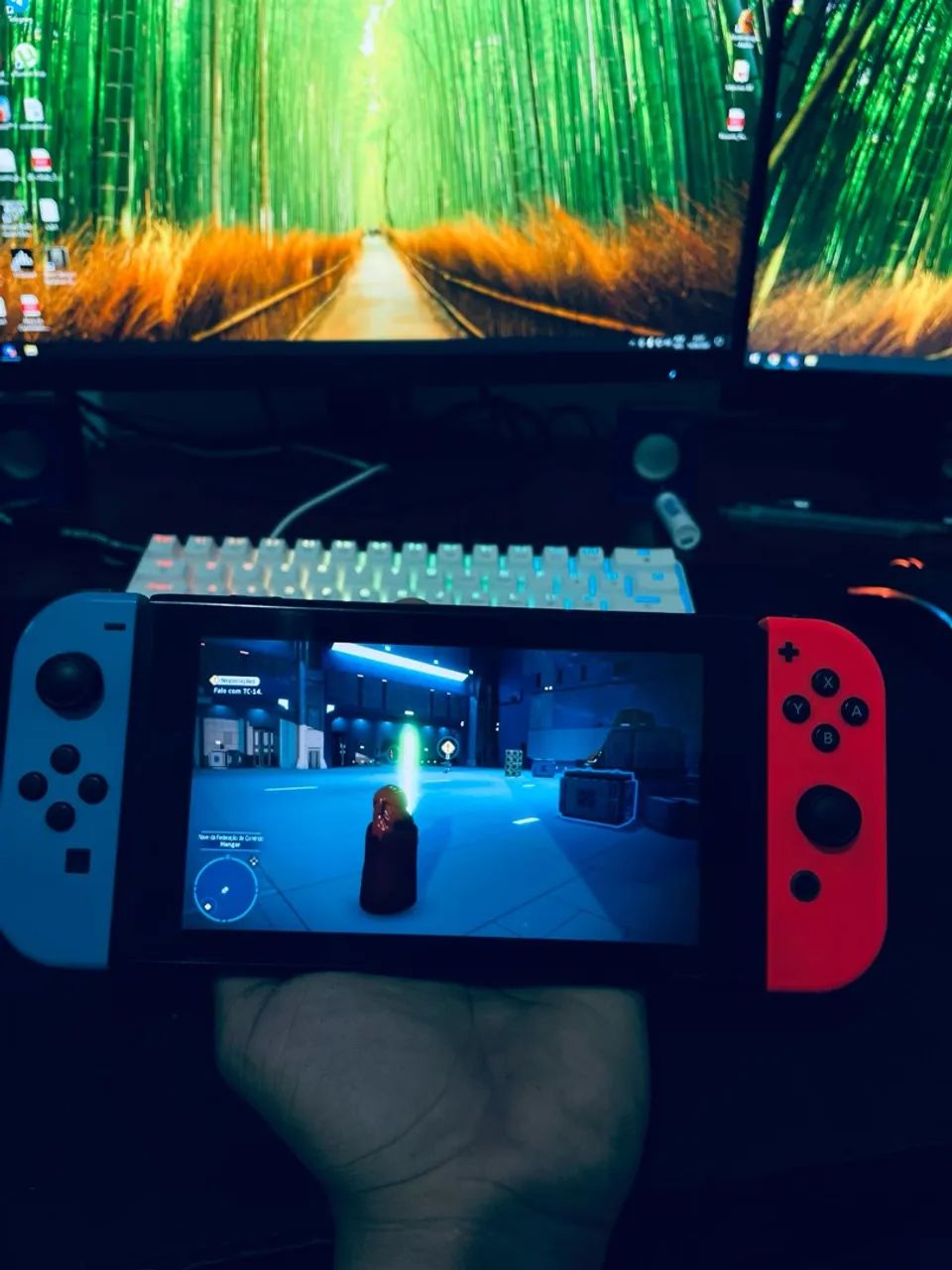 ? Nintendo Switch V2 Desbloqueado + MicroSD 128GB | Completo - Foto 5