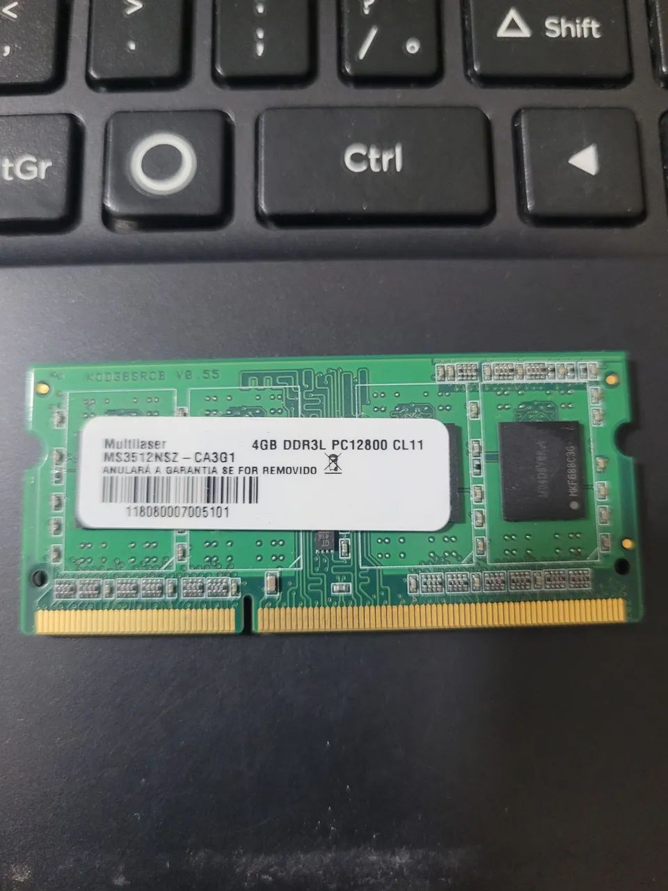 Memória DDR3L PC12800 CL11 Notebook 