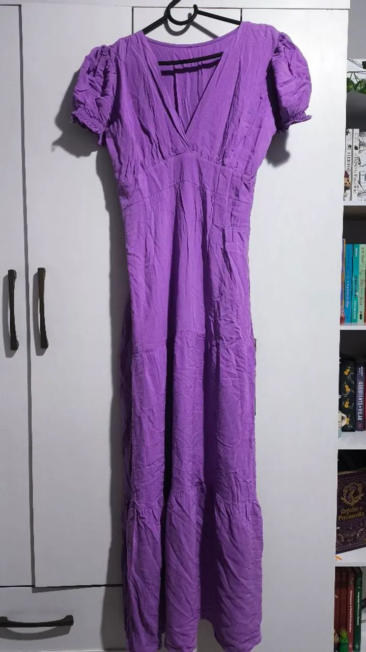 Vestido longo lilás P/M - Foto 3