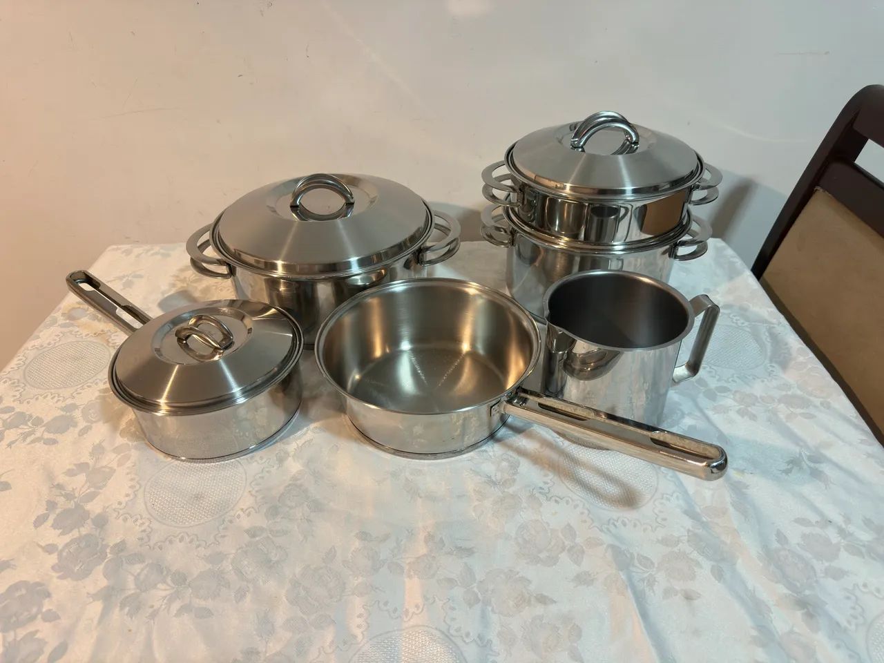 Jogo de panela Tramontina Solar Inox 6pçs