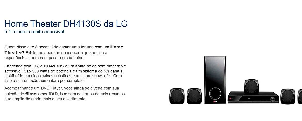 Home Theater LG 330 RMS  - Foto 2