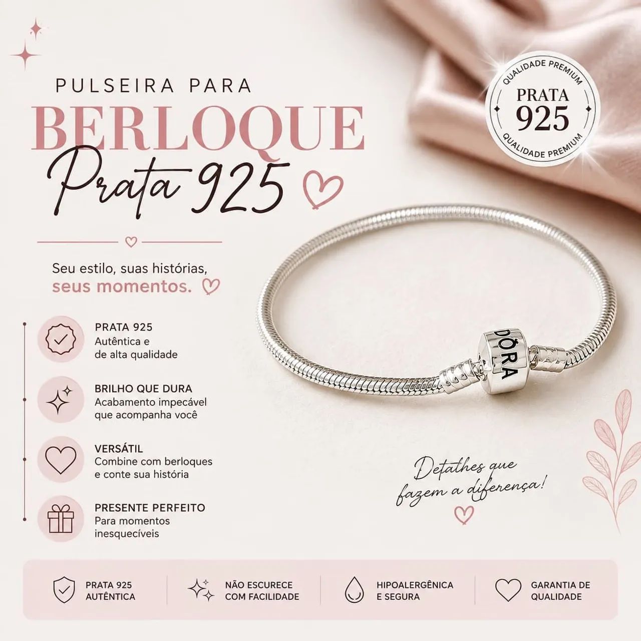 Prata 925 garantia vitalícia  - Foto 3