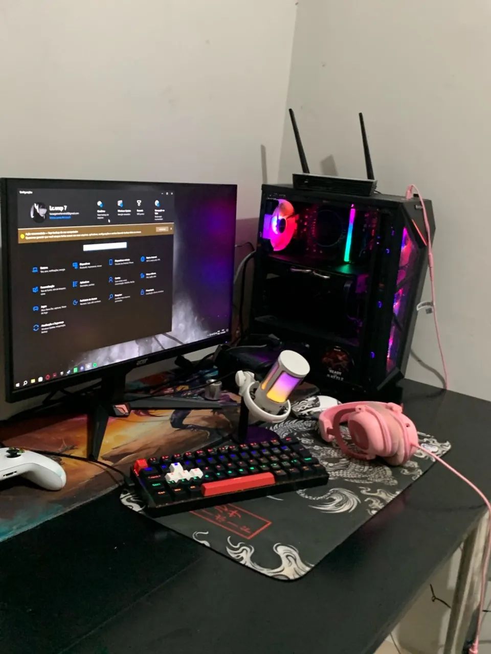 Setup gamer para usar.