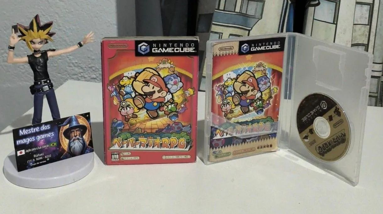 Paper Mário RPG game cube jp completo 