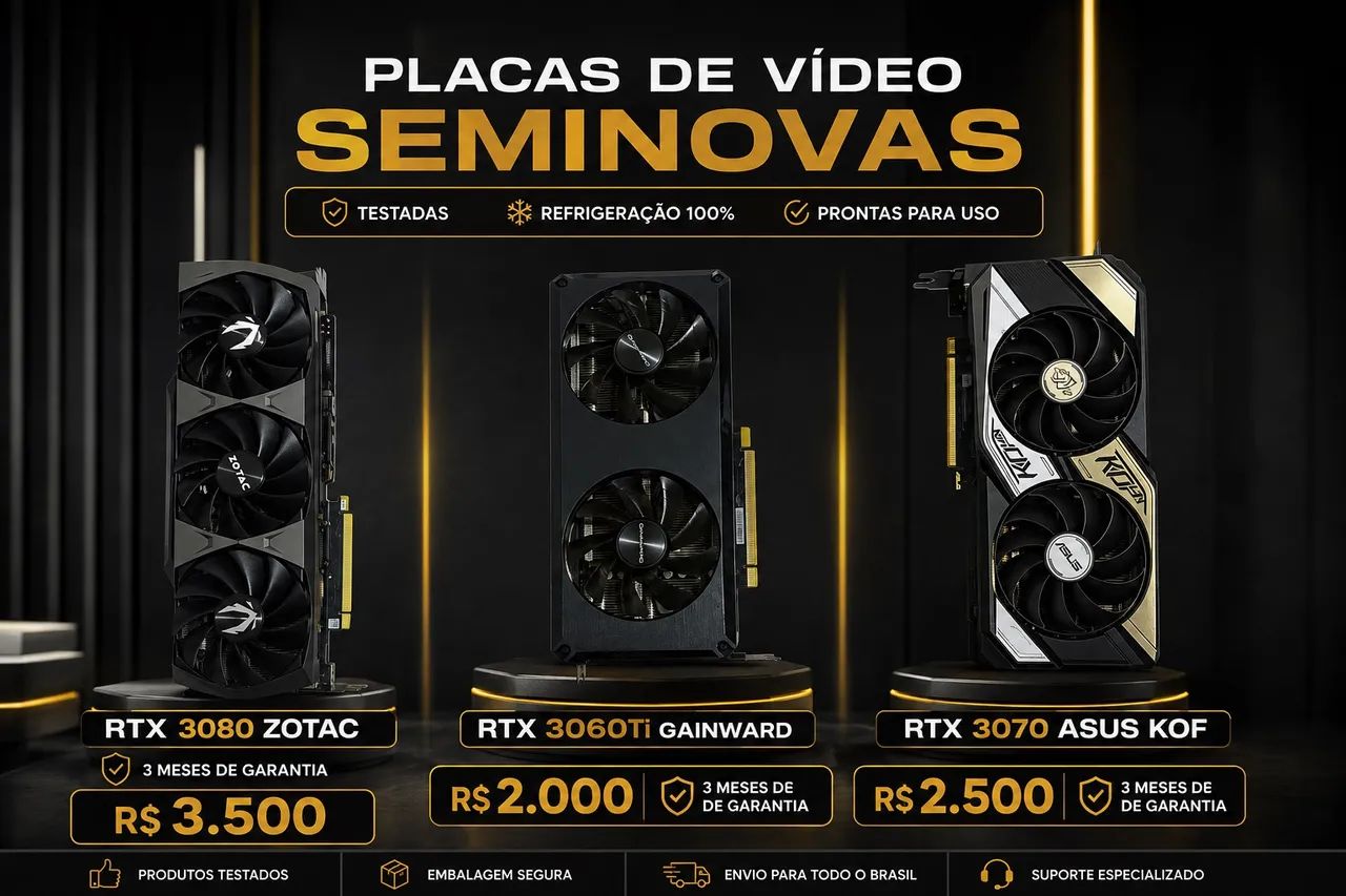 Placas de vídeo RTX GeForce