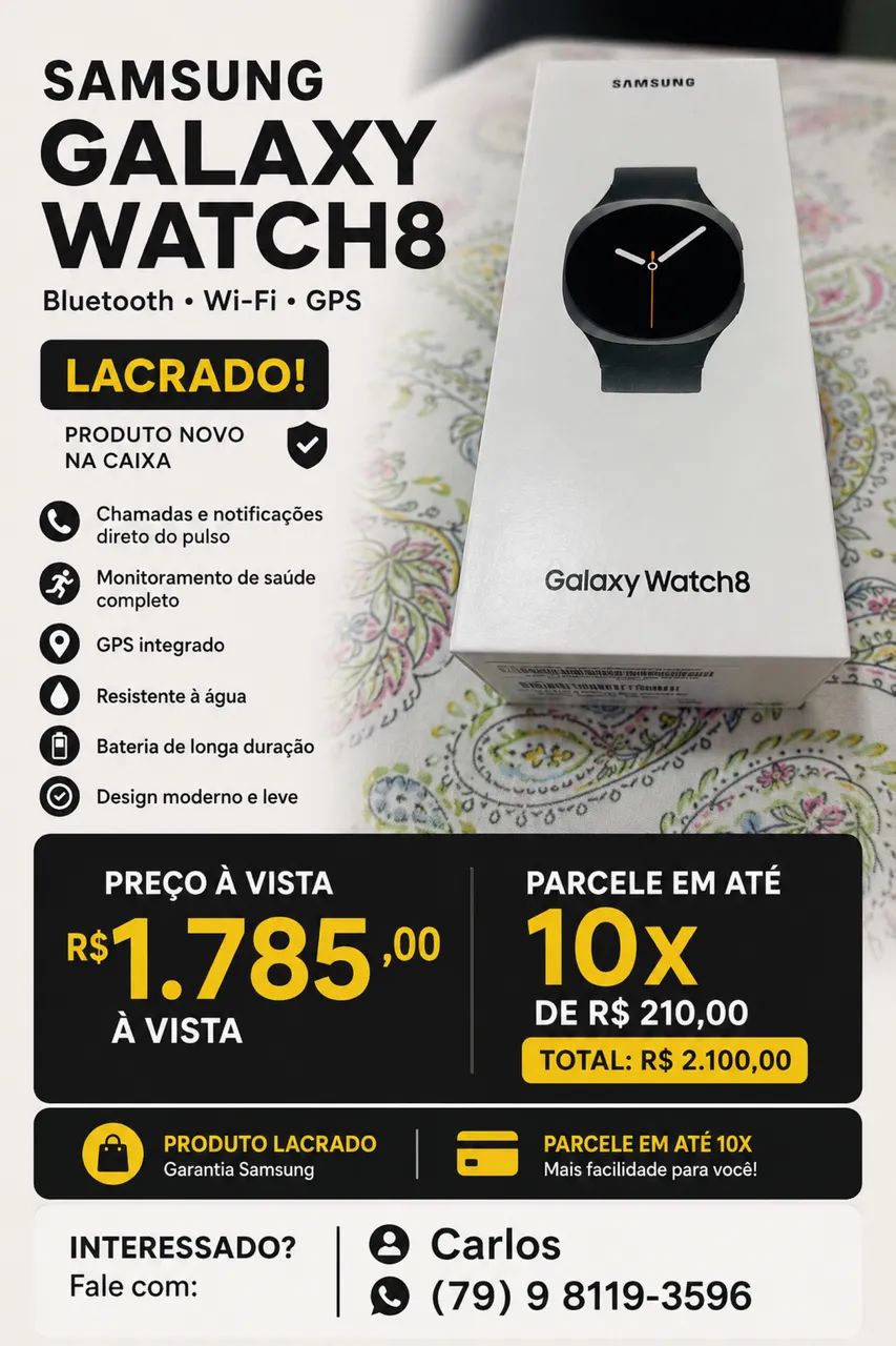 NOVO Smartcwatch Samsung  - Foto 3