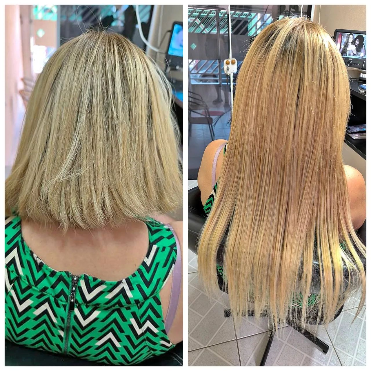 Aplicação de mega hair com cabelo bio humano  - Foto 2