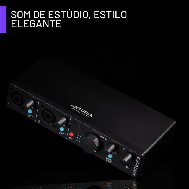 ARTURIA - Minifuse 2 - Interface Usb Compacta de Áudio E Midi com Software Criativo  - Foto 3