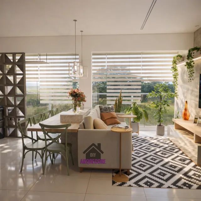 Projeto 3d - Design De Interiores - Um Ambiente - Foto 3