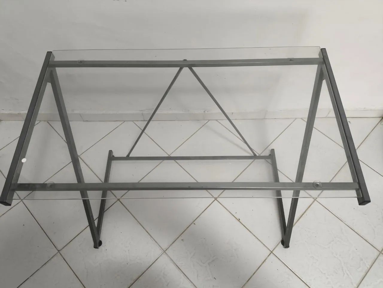 Mesa de Escritório Transparente - Foto 3