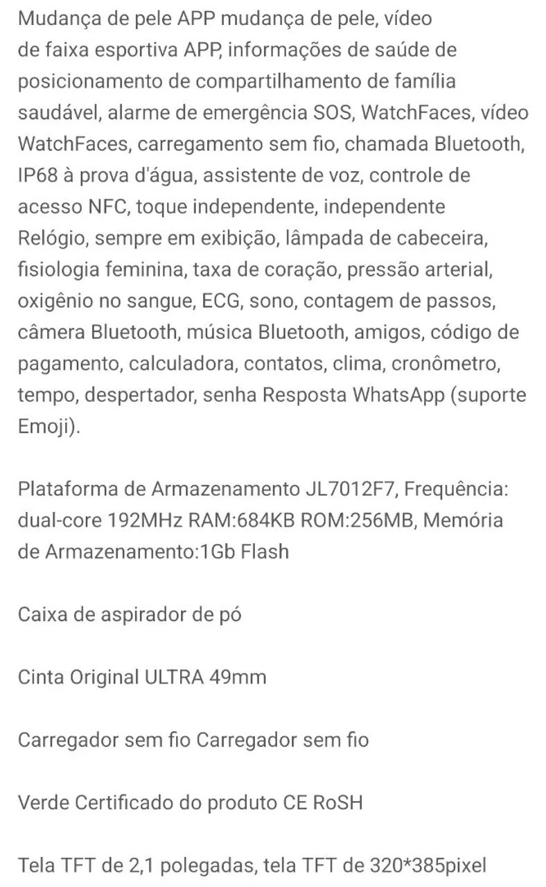 Smart Watch Ultra U3w Original  - Foto 5
