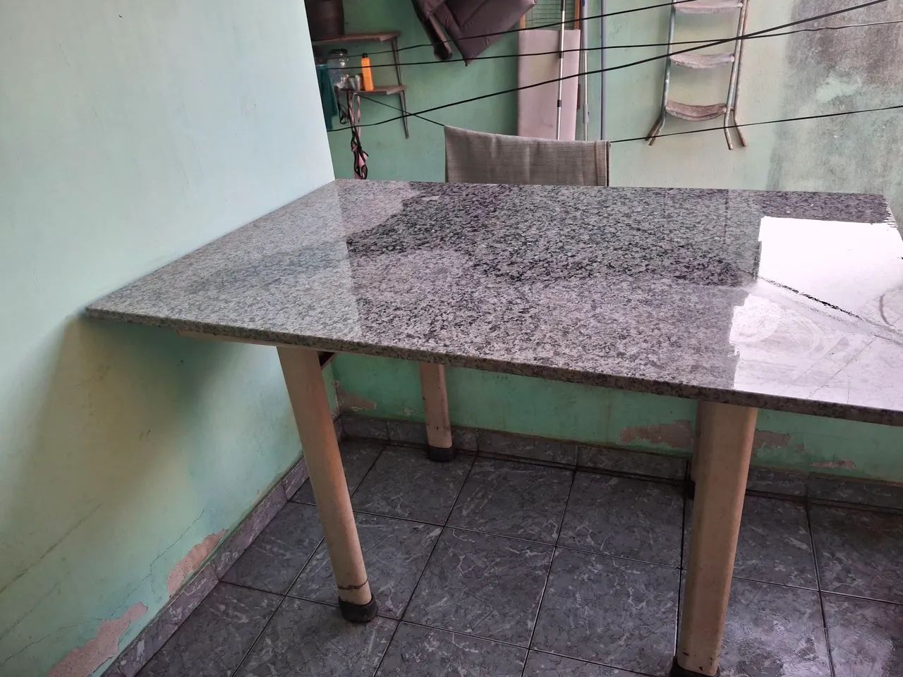 Mesa com tampo granito (parece mármore)  - Foto 2