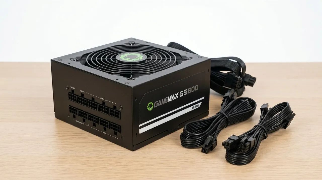 Fonte Gamer GS-600 Gold - 600W 80 Plus Gold